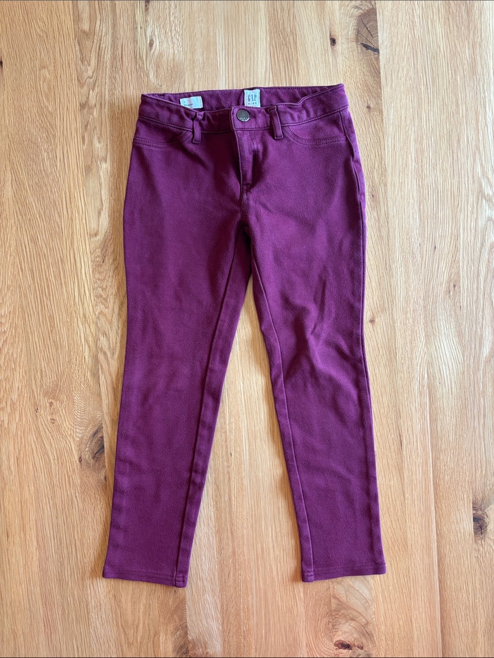 GAP Kids Maroon Skinny Pants
